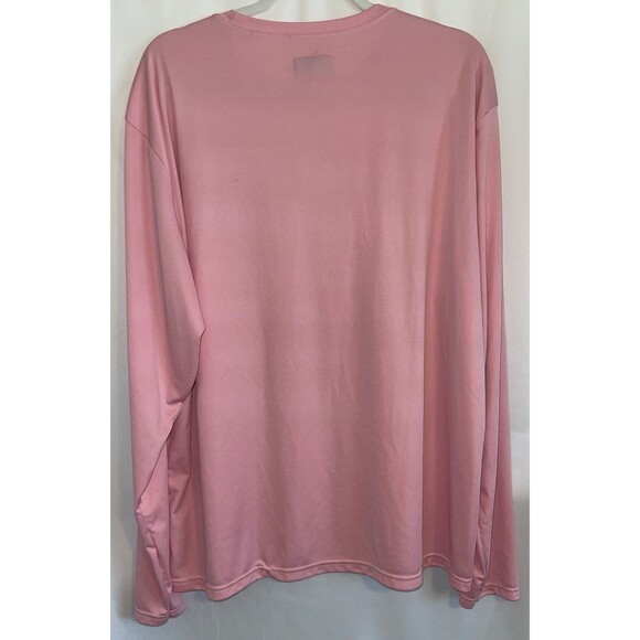 A4 Shirt Long Sleeve Cowgirl Cocktail Club Pink Green White Women’s Size XL - Picture 4 of 6